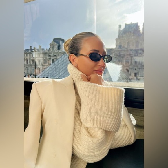 NWT Helsa Recycled Twill S Curve Jacket Blazer Fitted Hourglass Light Khaki Tan - Picture 9 of 14